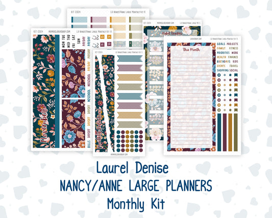 Kit 0304 - Laurel Denise Nancy/Anne Large - Monthly Kit - November - Autumn In Bloom