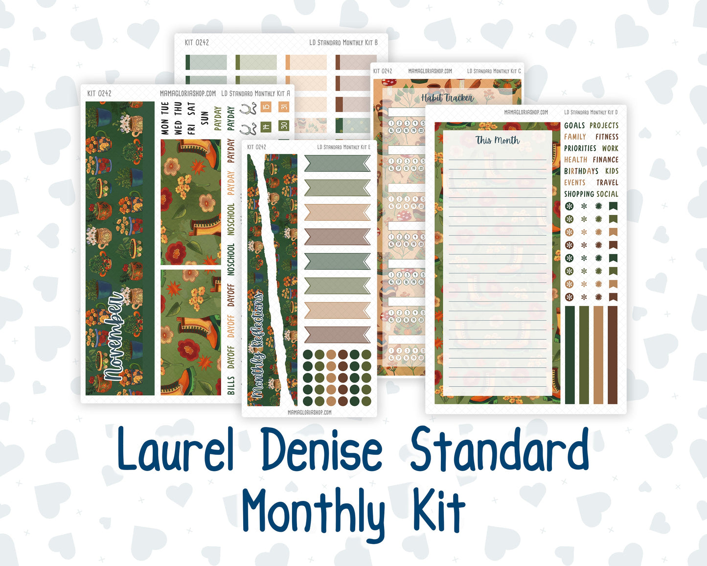 Kit 0242 - Laurel Denise Standard - Monthly Kit - November - Cottage Autumn