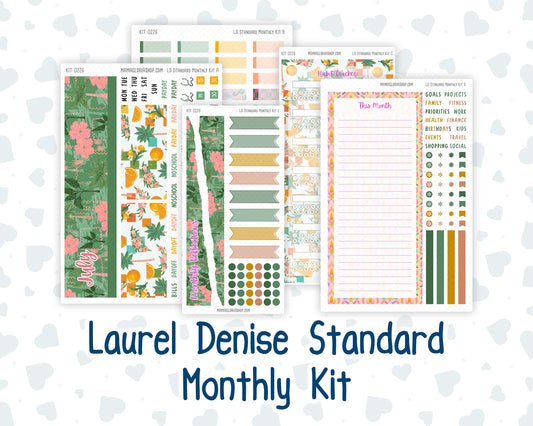 Kit 0226 - Laurel Denise Standard - Monthly Kit - July - Tropical Whimsy