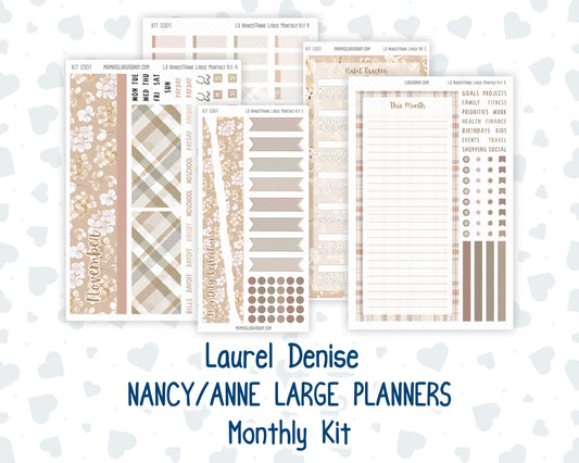 Kit 0301 - Laurel Denise Nancy/Anne Large - Monthly Kit - November - Sunday Comfort