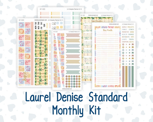 Kit 0222 - Laurel Denise Standard - Monthly Kit - June - Beach Day
