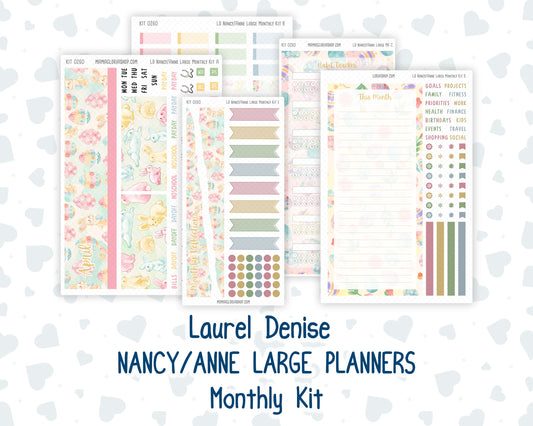 Kit 0260 - Laurel Denise Nancy/Anne Large - Monthly Kit - April - Pastel Egg Hunt
