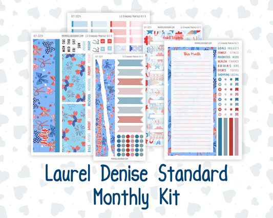 Kit 0224 - Laurel Denise Standard - Monthly Kit - July - Patriotic Parade