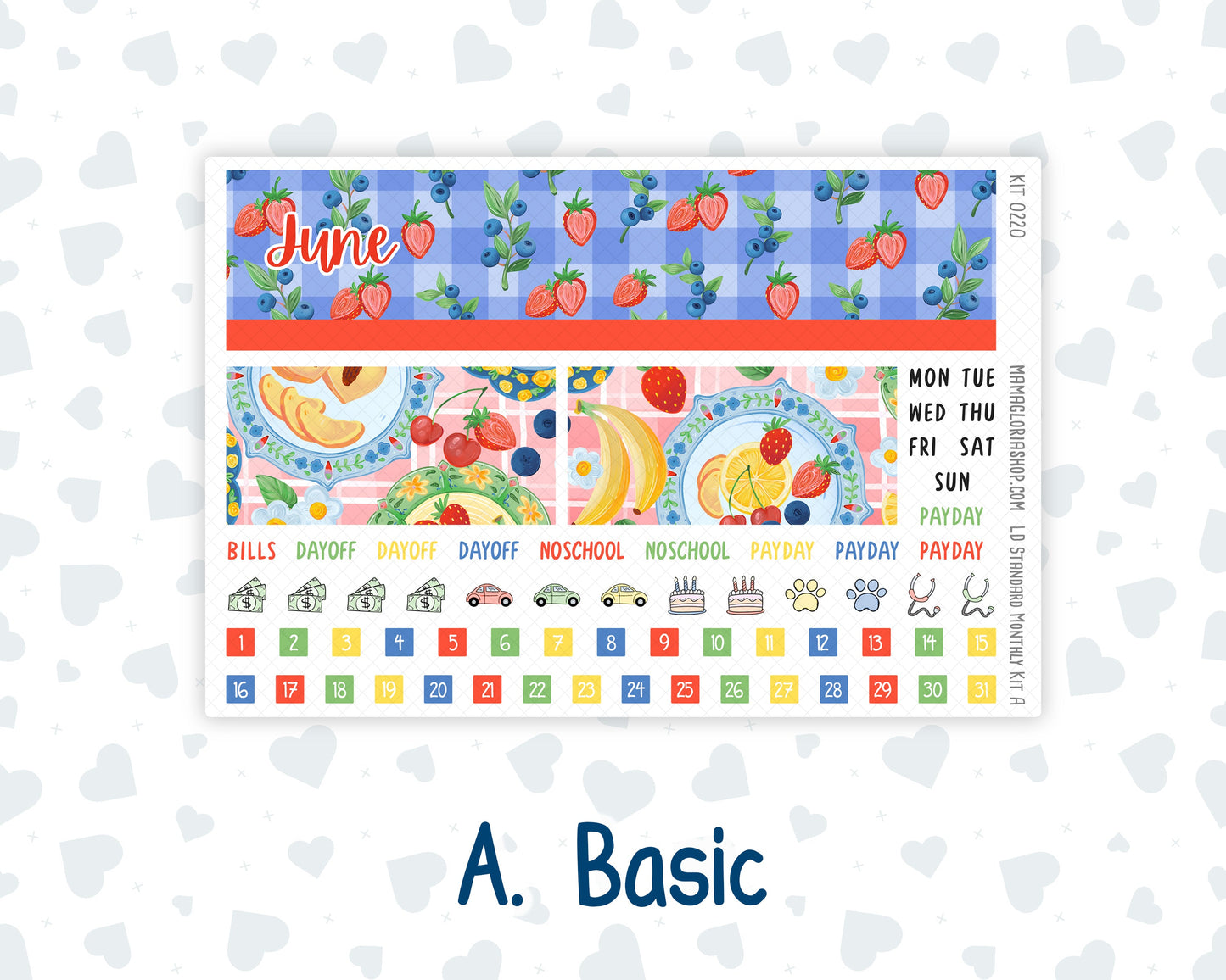 Kit 0220 - Laurel Denise Standard - Monthly Kit - June - June Berries