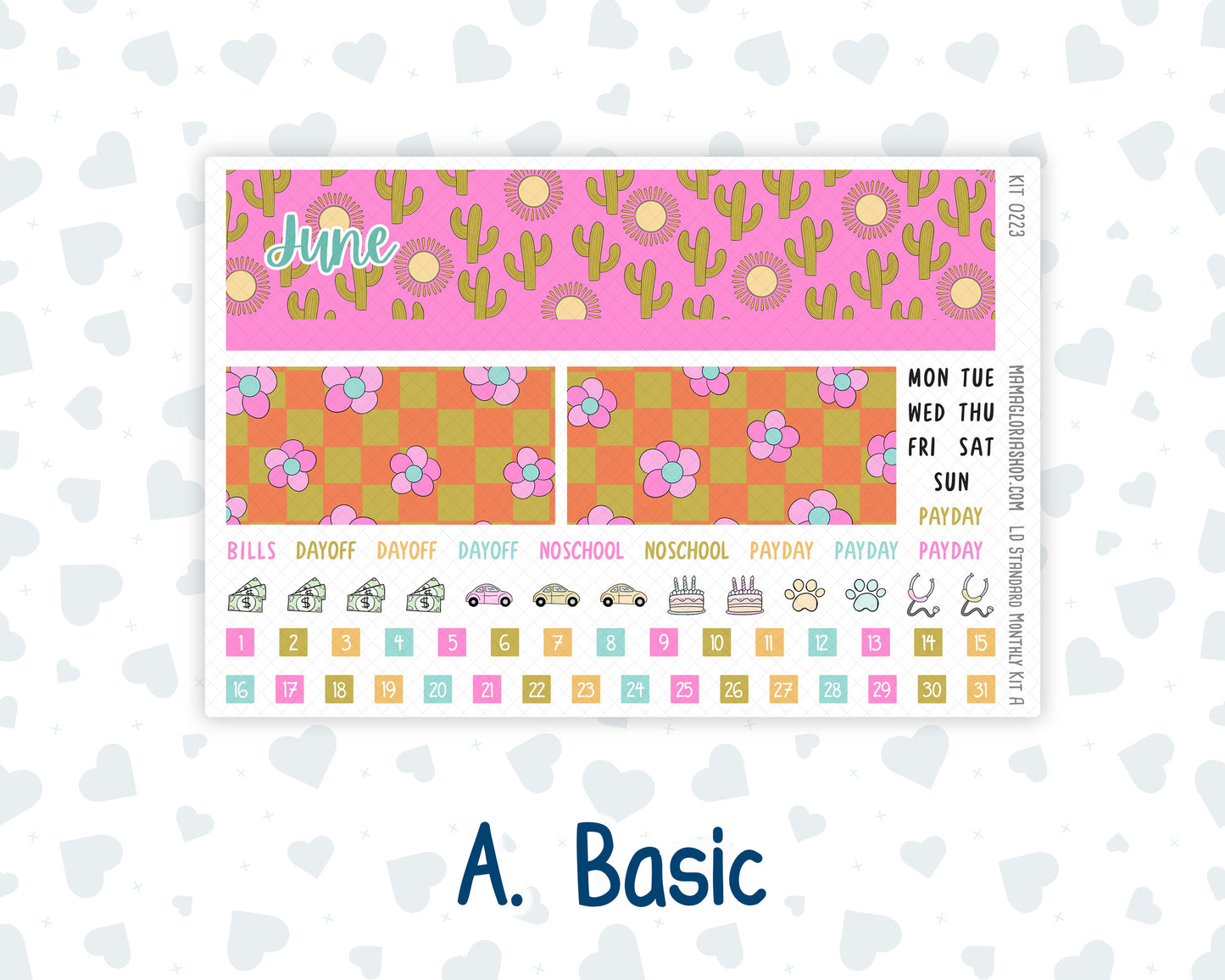 Kit 0223 - Laurel Denise Standard - Monthly Kit - June - Route 66