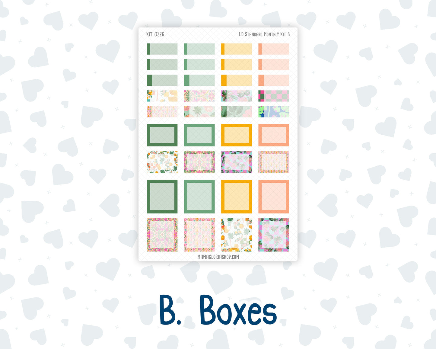 Kit 0226 - Laurel Denise Standard - Monthly Kit - July - Tropical Whimsy