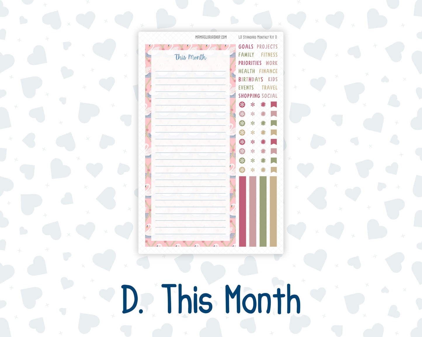 Kit 0218 Laurel Denise Standard Size – Monthly - Mother's Love- May