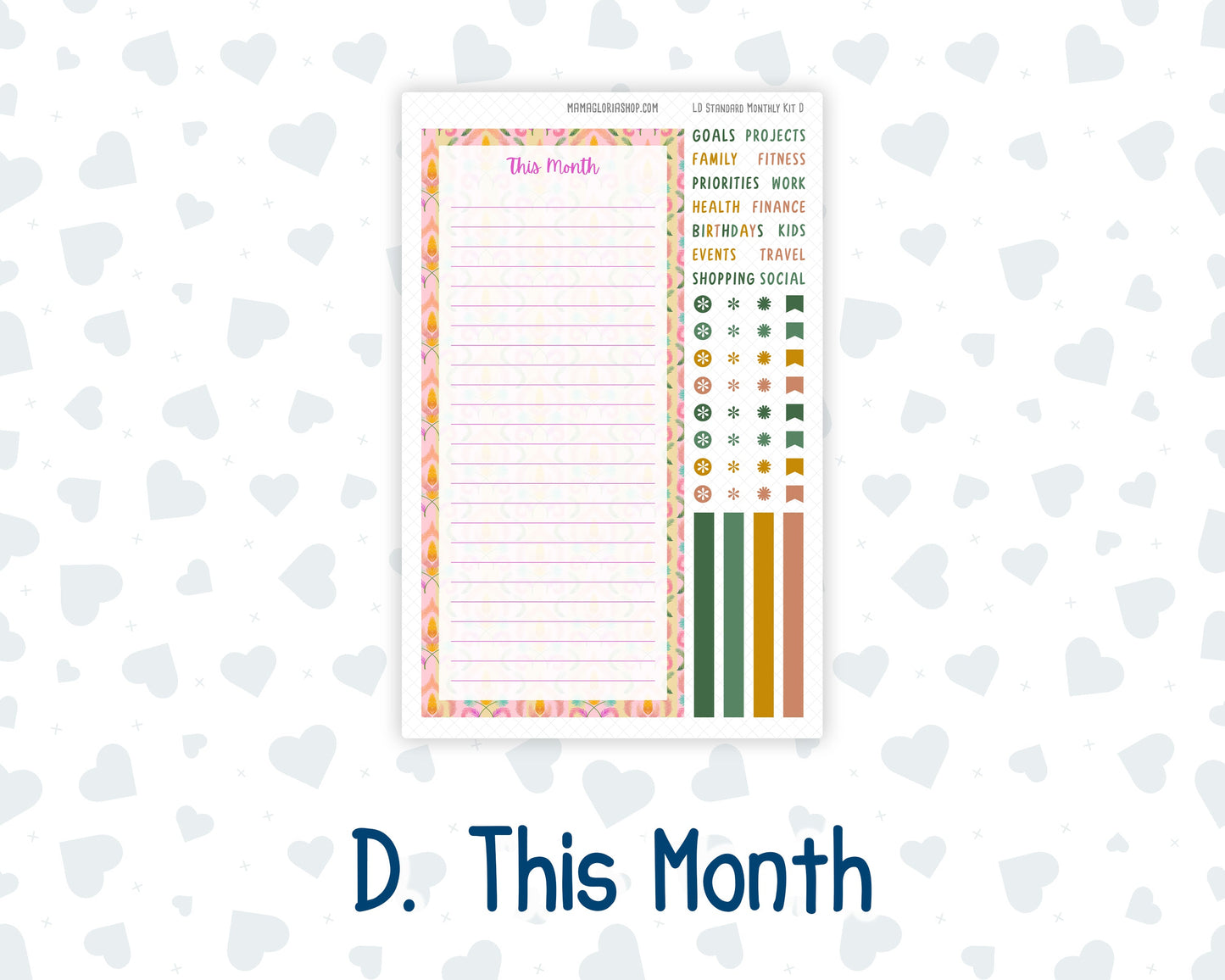 Kit 0226 - Laurel Denise Standard - Monthly Kit - July - Tropical Whimsy