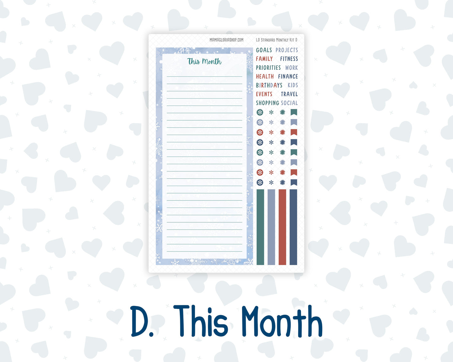 Kit 0247 - Laurel Denise Standard - Monthly Kit - December - Snow Day Adventures
