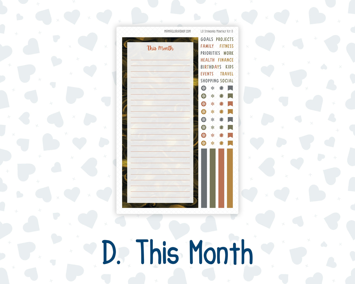 Kit 0238 - Laurel Denise Standard - Monthly Kit - October - Starry Autumn Nights