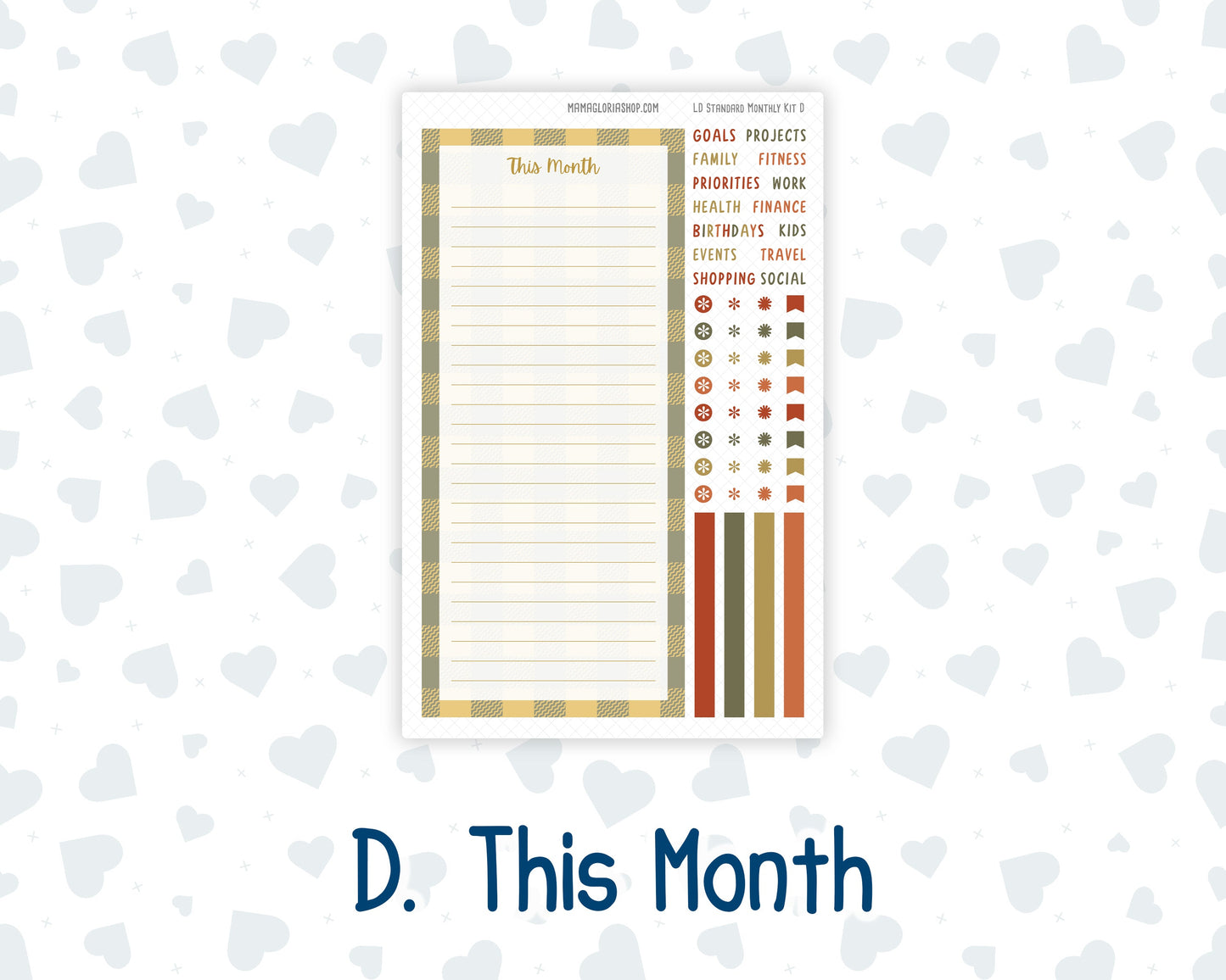 Kit 0239 - Laurel Denise Standard - Monthly Kit - October - October Stroll