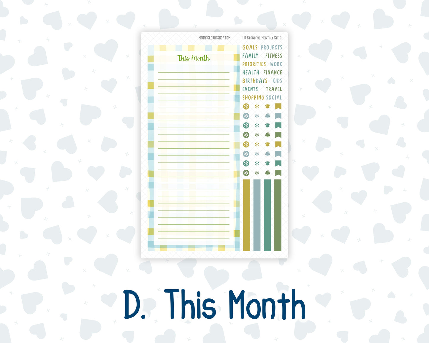 Kit 0227 - Laurel Denise Standard - Monthly Kit - July - Lemon Grove