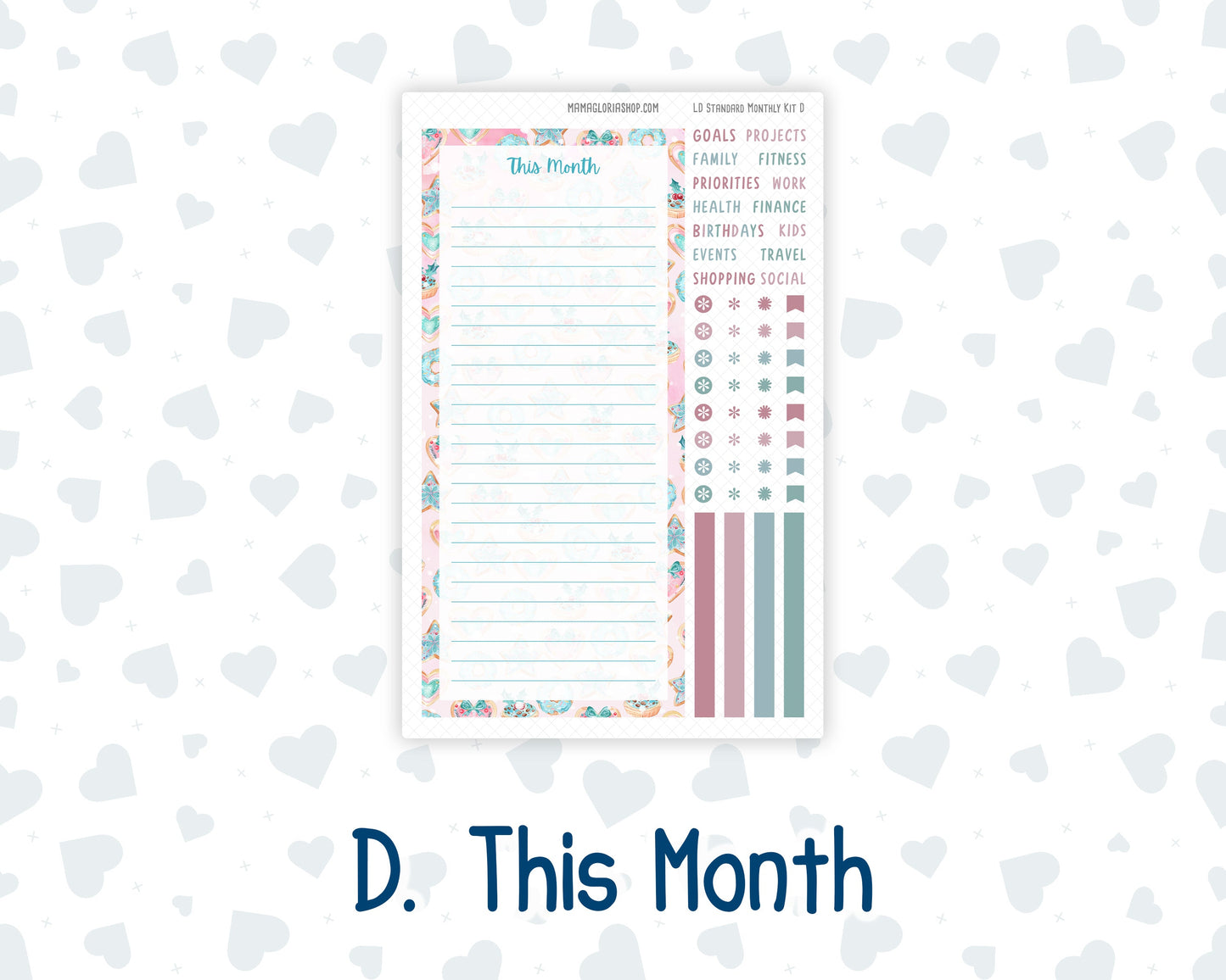 Kit 0246 - Laurel Denise Standard - Monthly Kit - December - Gingerbread Sweets