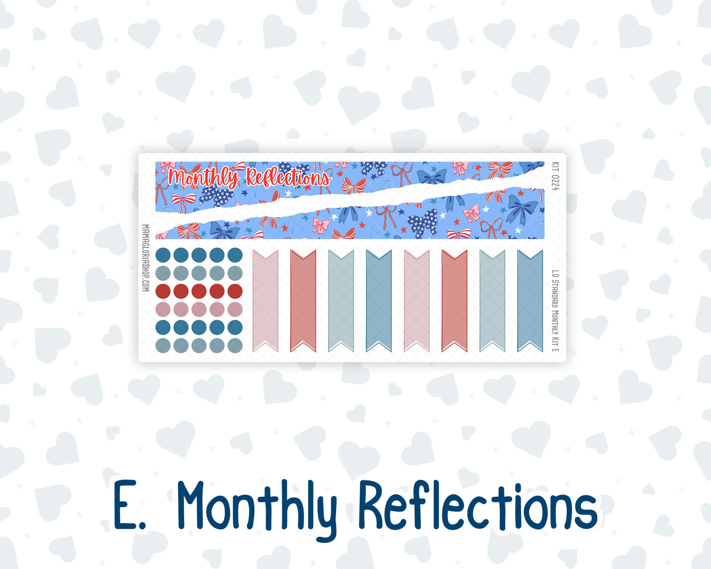 Kit 0224 - Laurel Denise Standard - Monthly Kit - July - Patriotic Parade