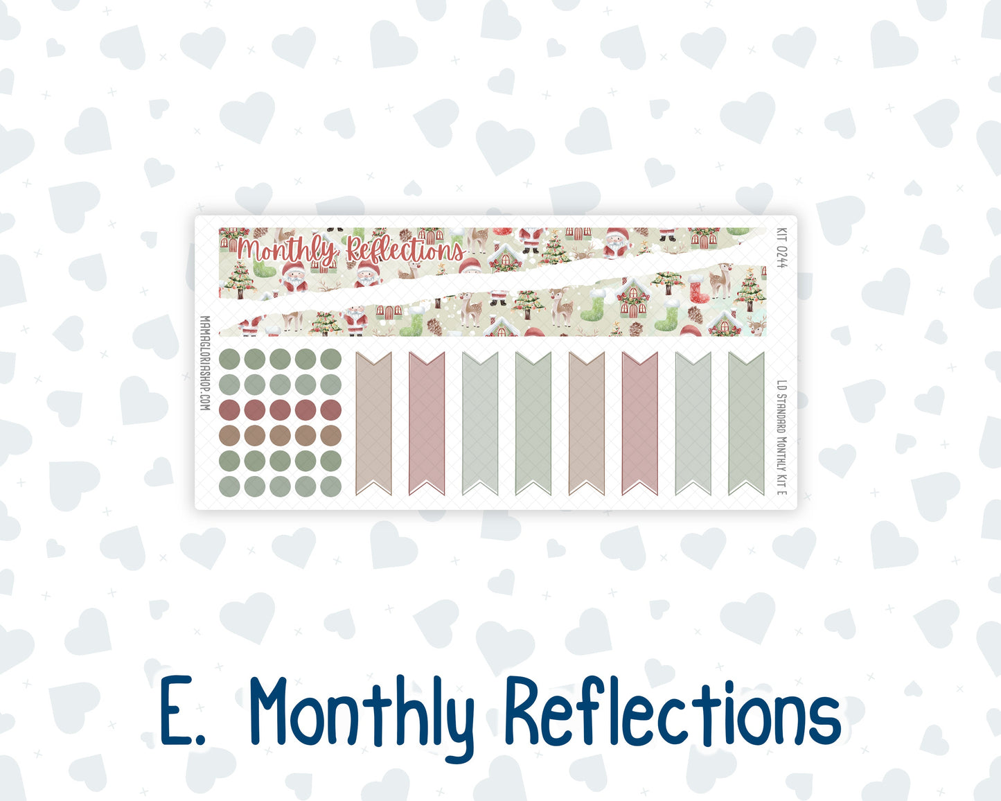 Kit 0244 - Laurel Denise Standard - Monthly Kit - December - Santas Village