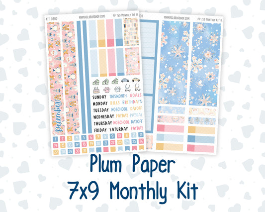 Kit 0305 - 7x9 - Plum Paper - Monthly Kit - December - Sugarplum Parade