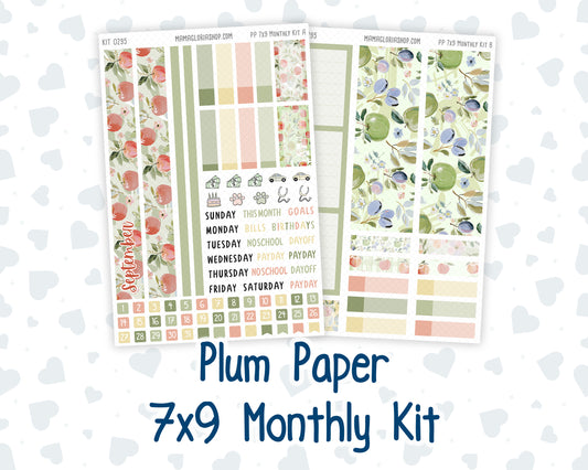 Kit 0295 - 7x9 - Plum Paper - Monthly Kit - September - Apple Harvest