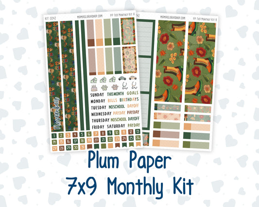 Kit 0242 - 7x9 - Plum Paper - Monthly Kit - November - Cottage Autumn