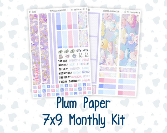 Kit 0252 - 7x9 - Plum Paper - Monthly Kit - February - Tokyo Candy Cloud