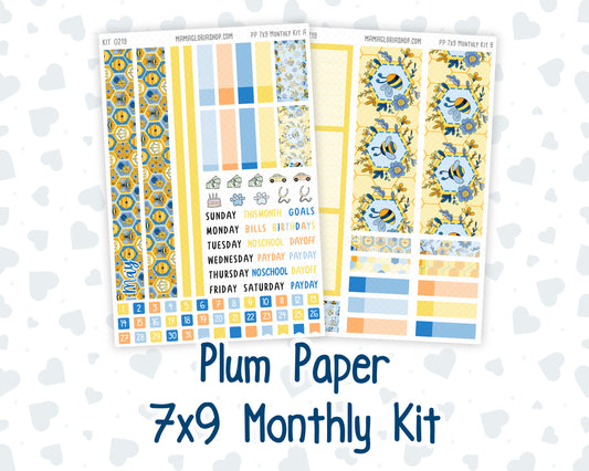 Kit 0219 Plum Paper 7x9 – Monthly - Bee's Business - May