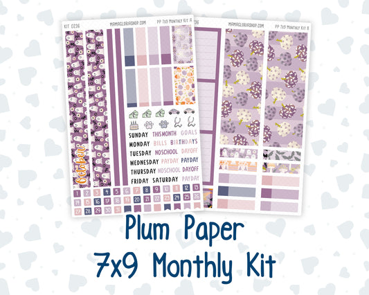 Kit 0236 - 7x9 - Plum Paper - Monthly Kit - October - Sweet & Spooky