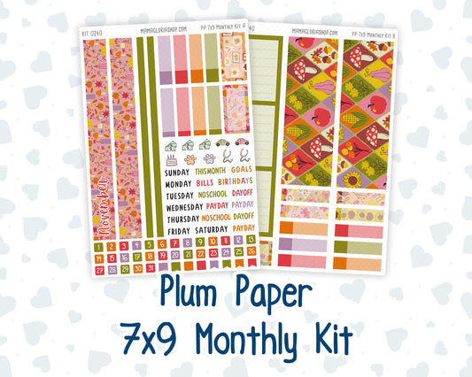 Kit 0240 - 7x9 - Plum Paper - Monthly Kit - November - Cozy Thanksgiving