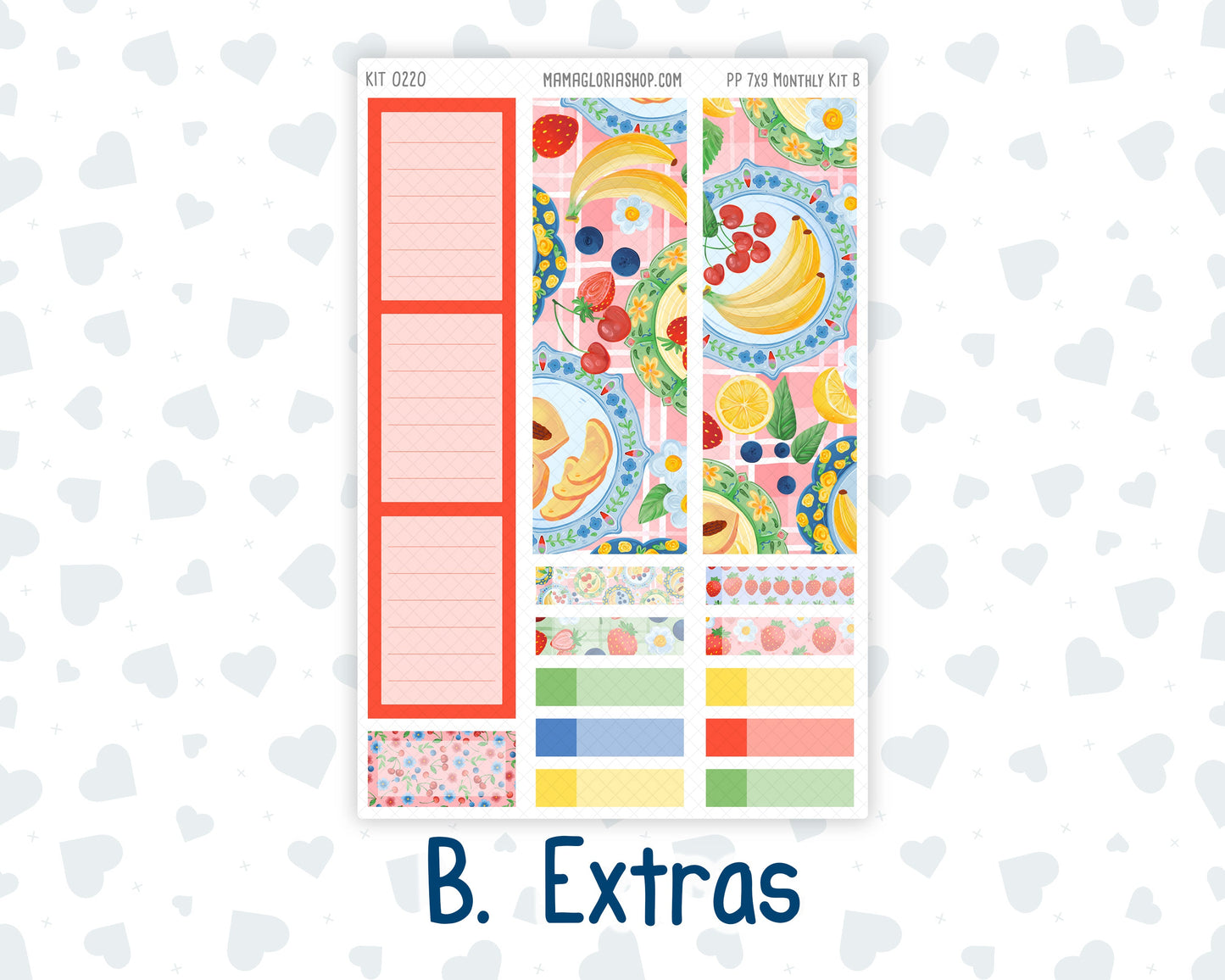 Kit 0220 - 7x9 - Plum Paper - Monthly Kit - June - June Berries
