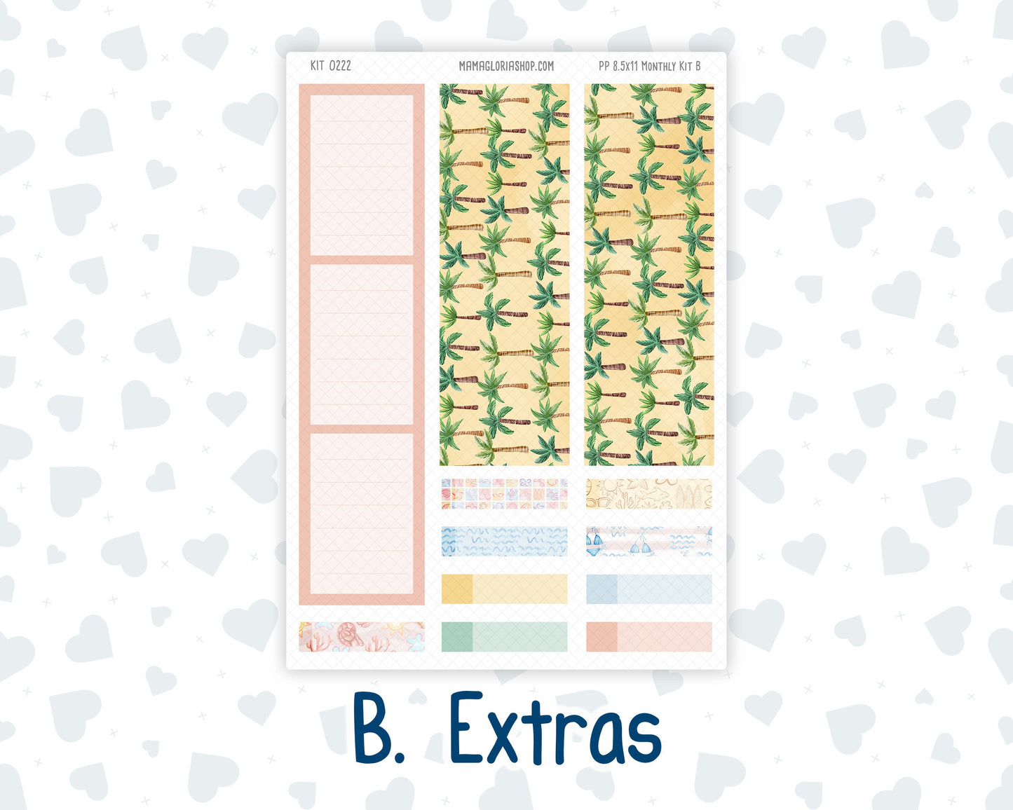 Kit 0222 - 8.5x11 - Plum Paper - Monthly Kit - June - Beach Day