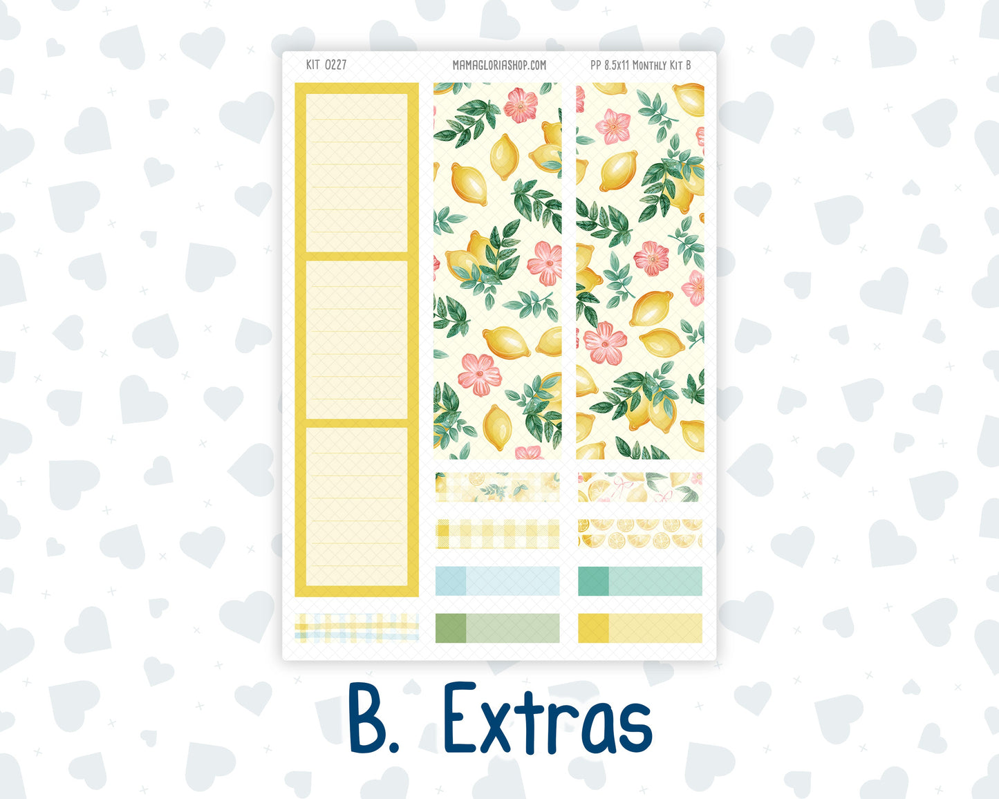 Kit 0227 - 8.5x11 - Plum Paper - Monthly Kit - July - Lemon Grove