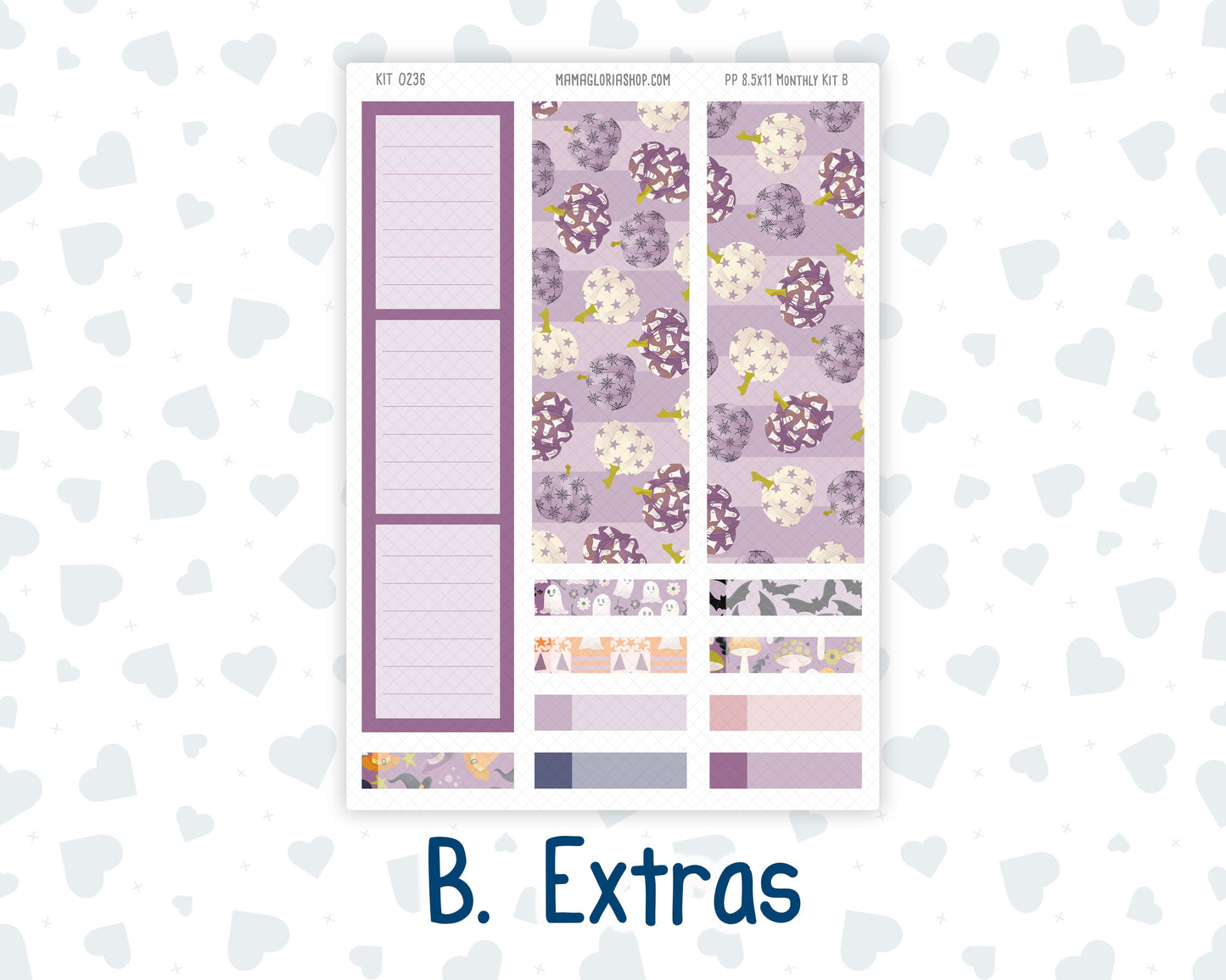 Kit 0236 - 8.5x11 - Plum Paper - Monthly Kit - October - Sweet & Spooky