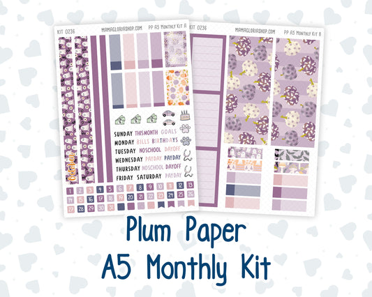 Kit 0236 - A5 - Plum Paper - Monthly Kit - October - Sweet & Spooky