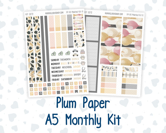 Kit 0272 - A5 - Plum Paper - Monthly Kit - May - Graduation