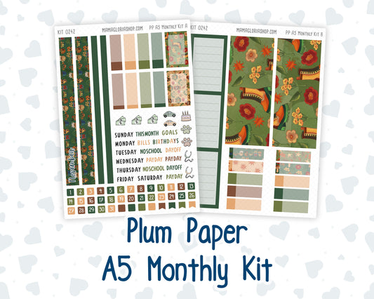Kit 0242 - A5 - Plum Paper - Monthly Kit - November - Cottage Autumn