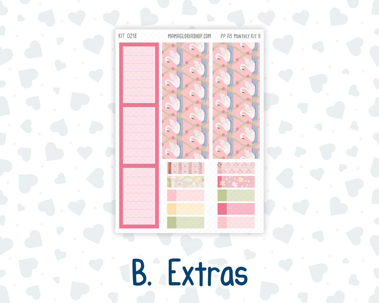 Kit 0218 Plum Paper A5– Monthly - Mother's Love- May