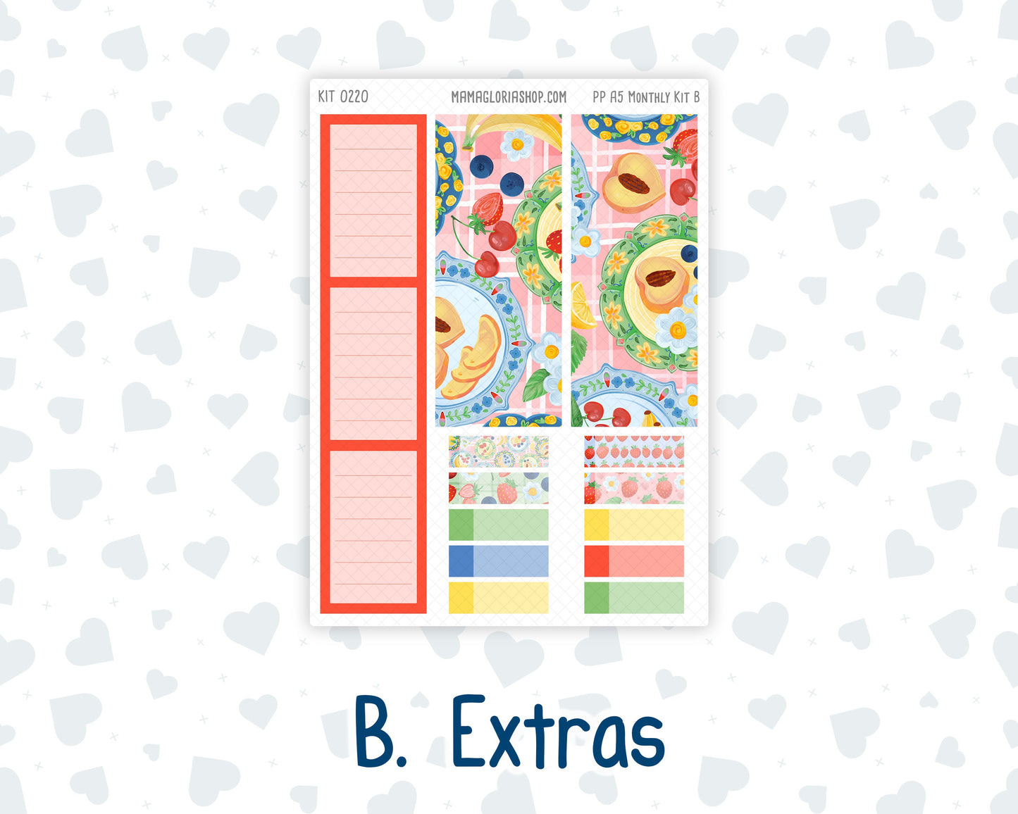 Kit 0220 - A5 - Plum Paper - Monthly Kit - June - June Berries