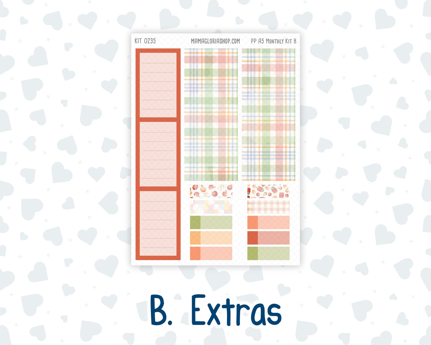 Kit 0235 - A5 - Plum Paper - Monthly Kit - September - Apple Orchard