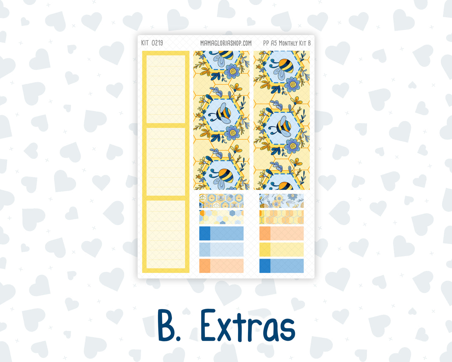 Kit 0219 Plum Paper A5– Monthly - Bee's Business- May