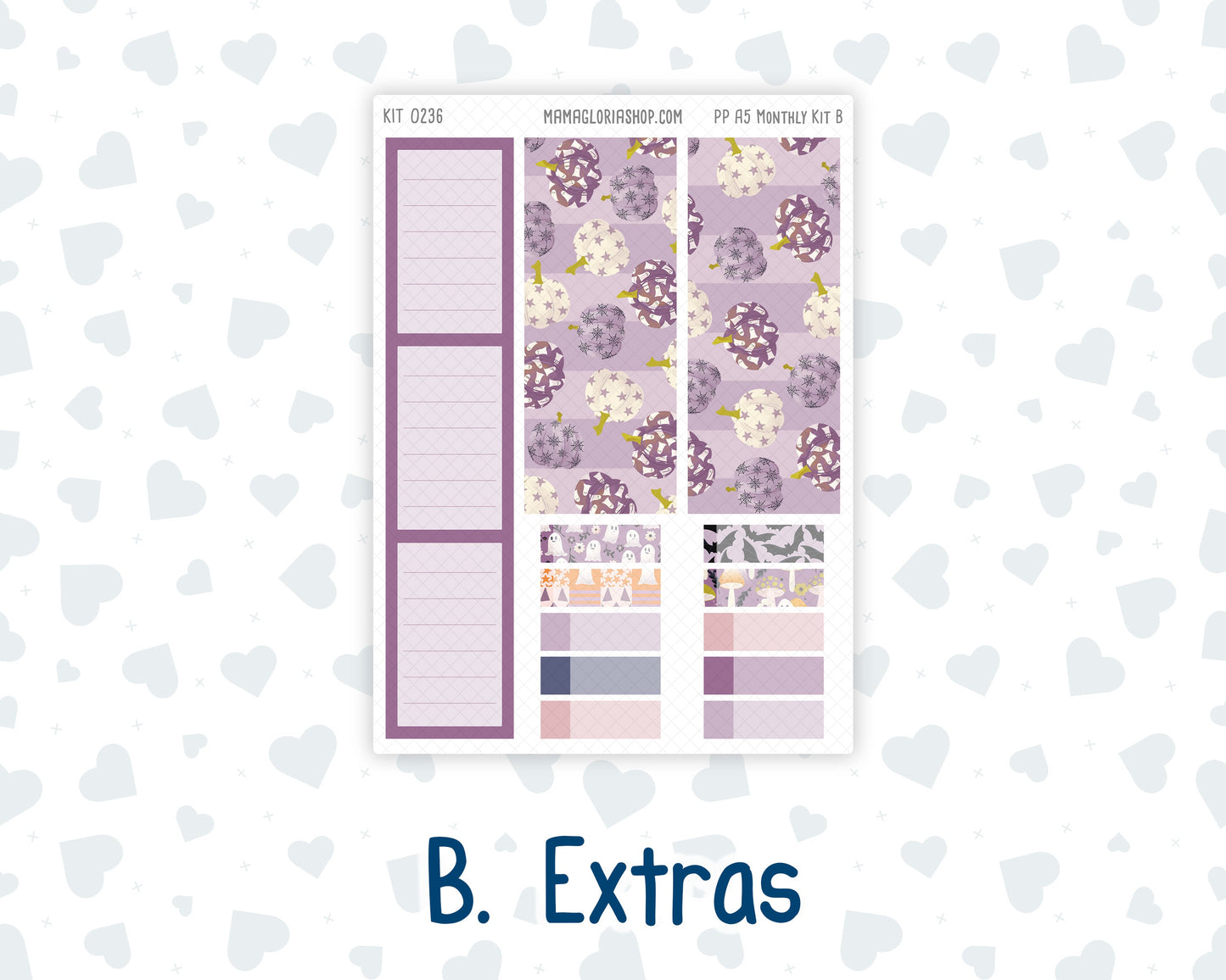 Kit 0236 - A5 - Plum Paper - Monthly Kit - October - Sweet & Spooky