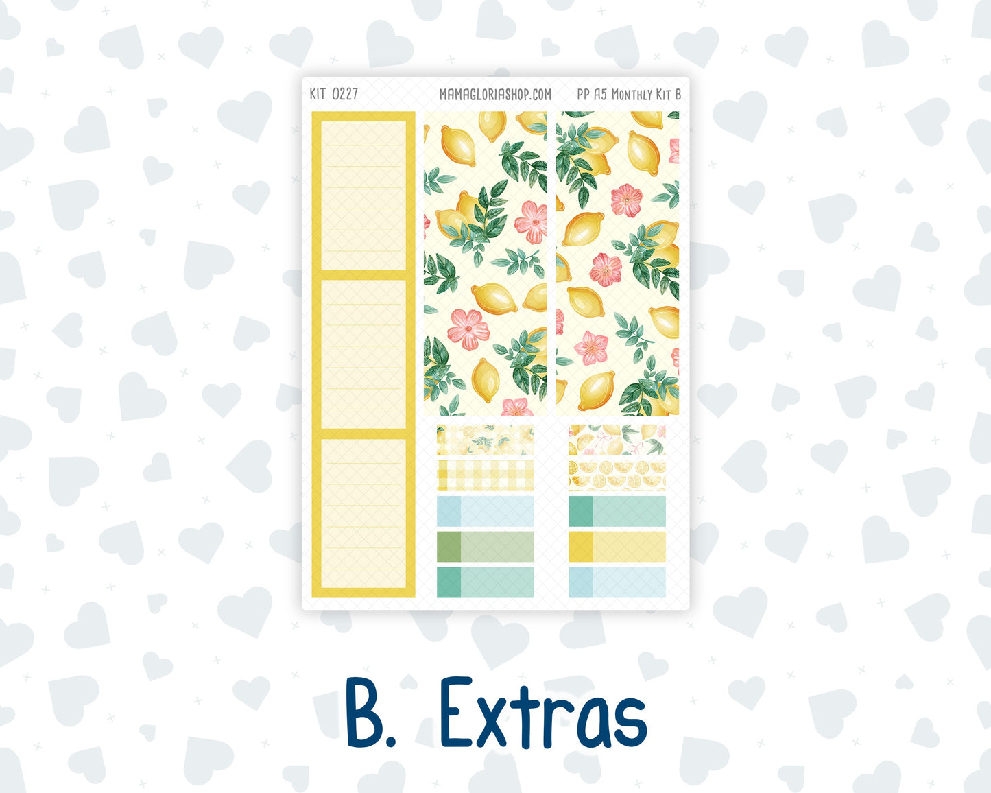 Kit 0227 - A5 - Plum Paper - Monthly Kit - July - Lemon Grove