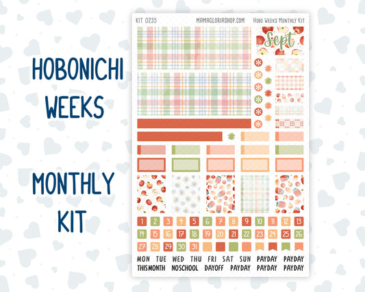 Kit 0235 - Hobonichi Weeks - Monthly Kit - September - Apple Orchard