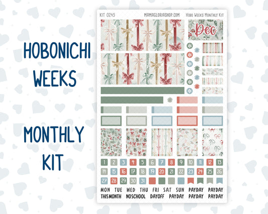 Kit 0245 - Hobonichi Weeks - Monthly Kit - December - Vintage Christmas