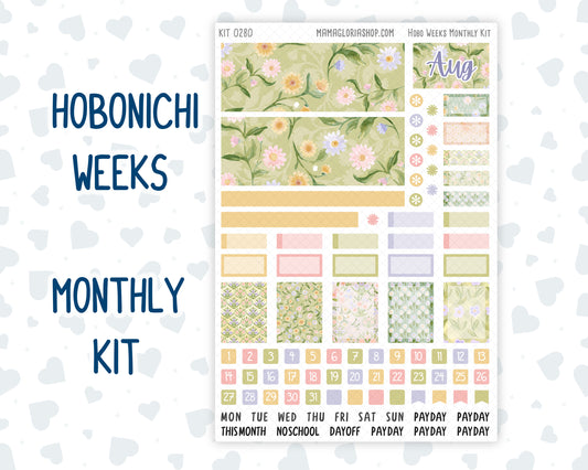 Kit 0280 - Hobonichi Weeks - Monthly Kit - Half Past Six In August