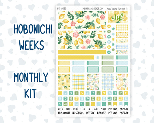 Kit 0227 - Hobonichi Weeks - Monthly Kit - July - Lemon Grove
