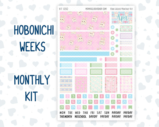 Kit 0262 - Hobonichi Weeks - Monthly Kit - April - Spring Puffs
