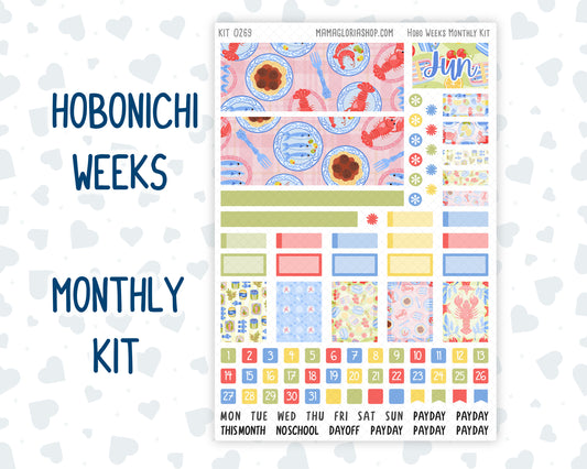 Kit 0269 - Hobonichi Weeks - Monthly Kit - June - Dolce Mare
