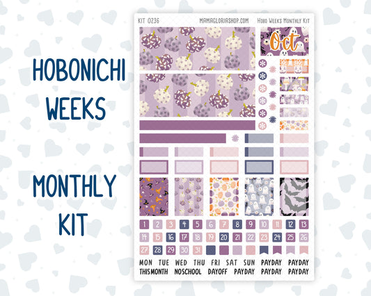 Kit 0236 - Hobonichi Weeks - Monthly Kit - October - Sweet & Spooky