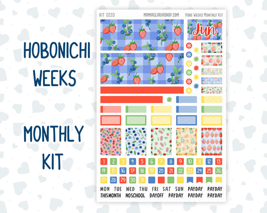 Kit 0220 - Hobonichi Weeks - Monthly Kit - June - June Berries