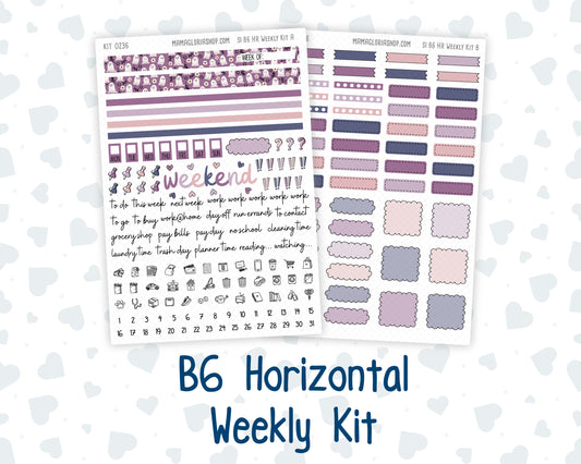 Kit 0236 - B6 - For Sterling Ink And More - Horizontal Weekly Kit - October - Sweet & Spooky