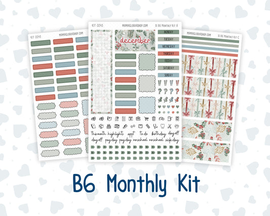 Kit 0245 - B6 - For Sterling Ink And More - Monthly Kit - December - Vintage Christmas