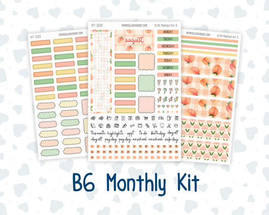 Kit 0228 - B6 - For Sterling Ink And More - Monthly Kit - August - Just Peachy